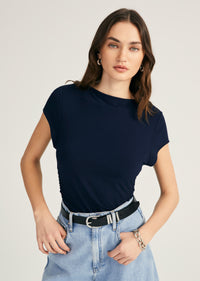 Mima Short Sleeve Ruched Top |  Women's Top by Derek Lam 10 Crosby