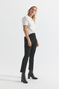 Black Crosby Crop Flare Trouser | Women's Pants by Derek Lam 10 Crosby