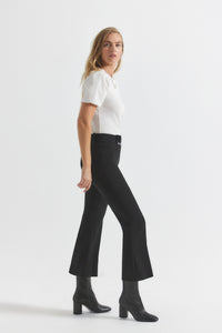 Black Dawson Crop Flare Trouser |  Women's Pants by Derek Lam 10 Crosby