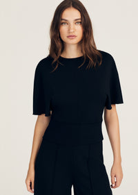 Marva Short Sleeve Knit Top |  Women's Top by Derek Lam 10 Crosby