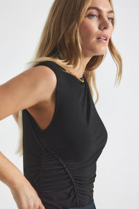 Black Sophia Tee |  Women's Top by Derek Lam 10 Crosby