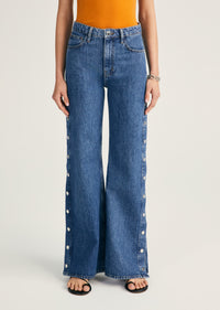 Nolan Side Snap Wide Leg |  Women's Denim by Derek Lam 10 Crosby