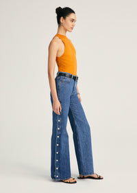 Nolan Side Snap Wide Leg |  Women's Denim by Derek Lam 10 Crosby