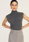 Contro Turtleneck Knit Vest |  Women's Top by Derek Lam 10 Crosby