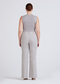 Grey-White Robertson Flare Trouser | Women's Pants by Derek Lam 10 Crosby