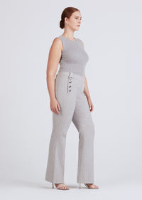 Grey-White Robertson Flare Trouser | Women's Pants by Derek Lam 10 Crosby