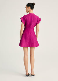 Christina Short Sleeve Mini Dress |  Women's Dress by Derek Lam 10 Crosby