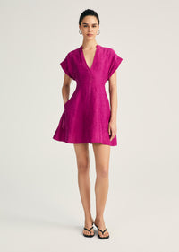 Christina Short Sleeve Mini Dress |  Women's Dress by Derek Lam 10 Crosby