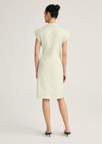 Evi Short Sleeve Buttoned Shirt Dress | Women's Dress by Derek Lam 10 Crosby