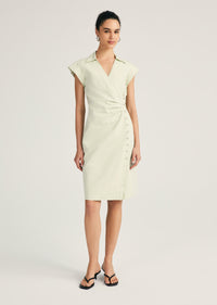  Evi Short Sleeve Buttoned Shirt Dress | Women's Dress by Derek Lam 10 Crosby