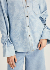 Wesley Denim Shirt |  Women's Top by Derek Lam 10 Crosby