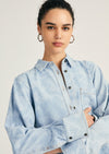 Wesley Denim Shirt |  Women's Top by Derek Lam 10 Crosby