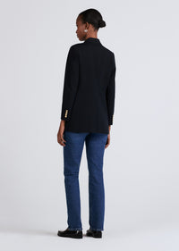 Midnight Walter Double Breasted Jacket | Women's Jacket by Derek Lam 10 Crosby