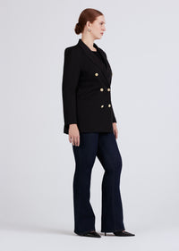 Midnight Walter Double Breasted Jacket | Women's Jacket by Derek Lam 10 Crosby