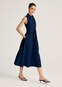 Florence Sleeveless Shirt Dress |  Women's Dress by Derek Lam 10 Crosby