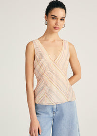 Alix Sleeveless V-Neck Top |  Women's Top by Derek Lam 10 Crosby