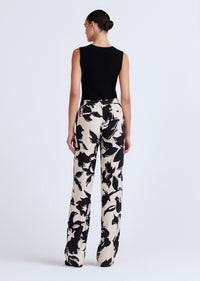 Vana Straight Leg Trousers - Safari Multi