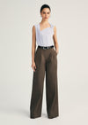 Juliana Wide Leg Pleat Front Trouser |  Women's Pants by Derek Lam 10 Crosby