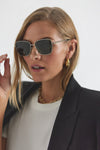 Kirby Cat Eye Oversized Metal Sunglasses | Women's Sunglasses by Derek Lam 10 Crosby