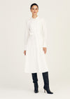 Annette Long Sleeve Pleated Shirt Dress |  Women's Dress by Derek Lam 10 Crosby