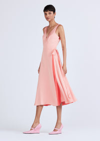 Kathleen Sleeveless Shoulder Tie Midi Dress |  Women's Dress by Derek Lam 10 Crosby