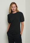 Black Eva Puff Sleeve T-Shirt | Women's T-Shirt by Derek Lam