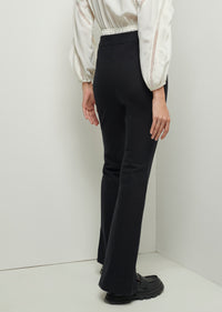 Black Lucia Front Slit Trousers | Women's Pant by Derek Lam 10 Crosby