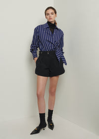 Black Mika Snap Shorts | Womens Shorts by Derek Lam