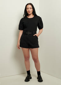 Black Monterey Belted Short | Women's Short by Derek Lam 10 Crosby