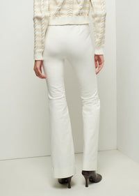 Soft White Lucia Front Slit Trousers | Women's Pant by Derek Lam 10 Crosby