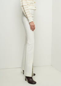 Soft White Lucia Front Slit Trousers | Women's Pant by Derek Lam 10 Crosby