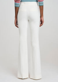 Soft White Maeve Front Slit Trouser | Women's Pant by Derek Lam 10 Crosby