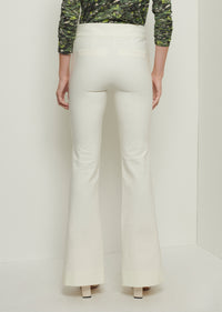 Soft White Maeve Front Slit Trouser | Women's Pant by Derek Lam 10 Crosby