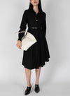 Black Helene Asymmetrical Dress |  Women's Dress by Derek Lam 10 Crosby