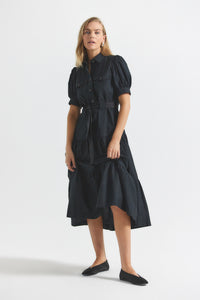 Black Buffy Utility Dress | Women's Dress by Derek Lam 10 Crosby