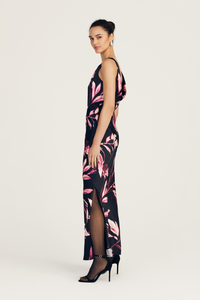 Black Multi Crescent Maxi Dress |  Women's Dress by Derek Lam 10 Crosby