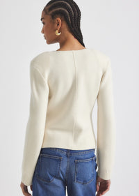 Blanc de Blanc Minta Cardigan | Women's Sweater by Derek Lam 10 Crosby