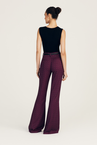 Bordelaise Multi Cami High Rise Flare Pant |  Women's Pants by Derek Lam 10 Crosby